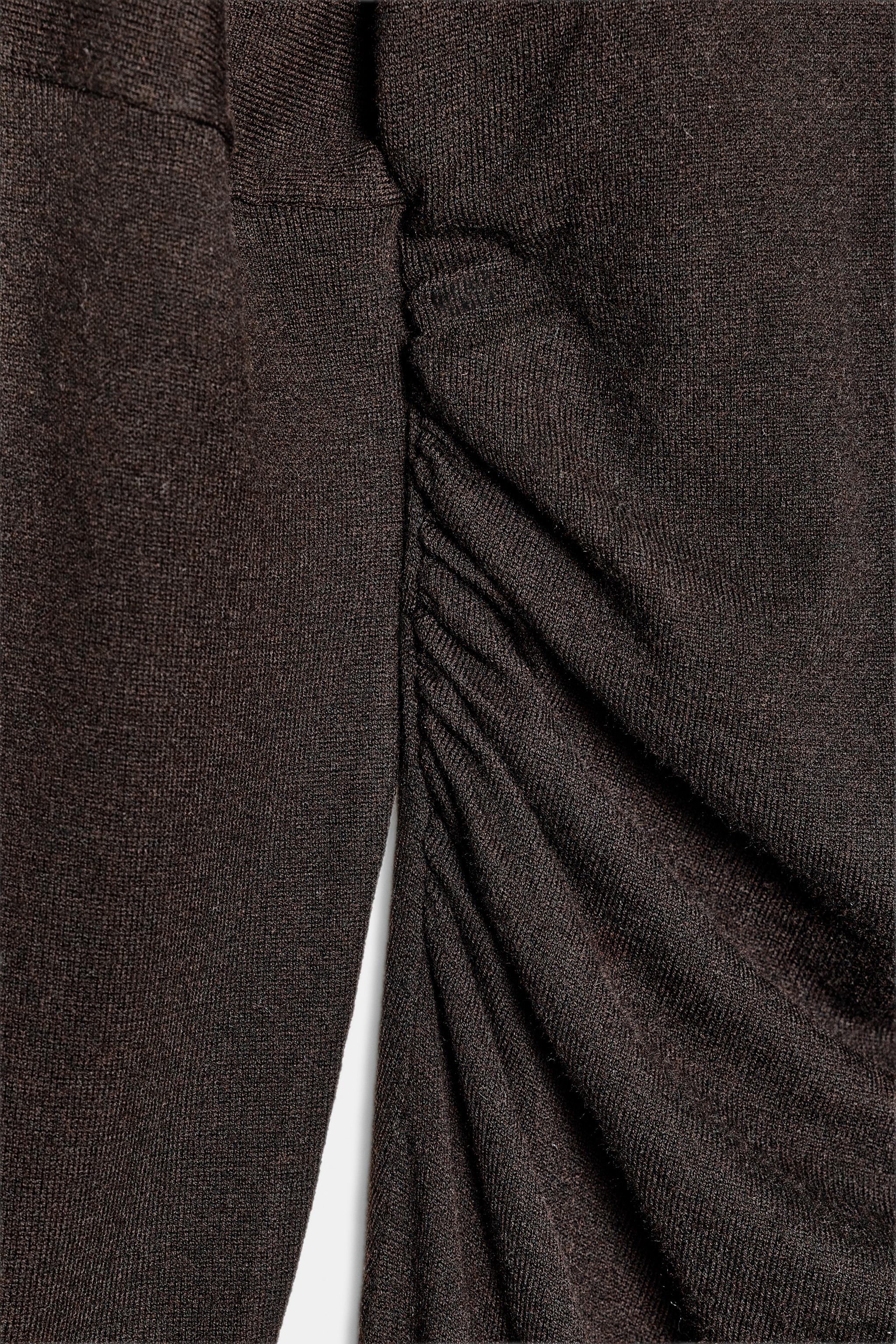 KNIT CUT OUT MIDI DRESS